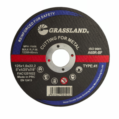 GRASSLAND Metall-Trennscheiben 125mm X 1mm X 22,2mm für präzises, vibrationsfreies Schneiden