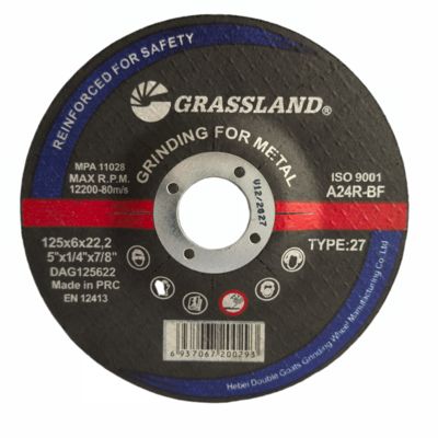 GRASSLAND 5 "Metallschleifscheiben 125mm X 6mm X 22,2mm für die kontaminationsfreie Trennung von Edelstahl"
