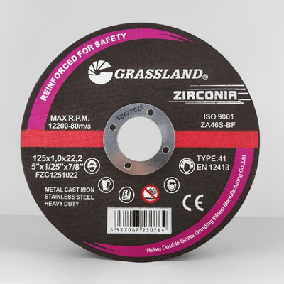 Zirkonia Abrasive Cutting Disc 125mm 5 Zoll Harz gebunden dünnes Schneidrad für Winkelmacher Hochgeschwindigkeitsstahl Schneidwerkzeug