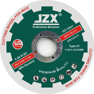 T41 115X1.2X22mm 4,5&quot; 1mm Stärke Inox-Ausschnitt-Diskette