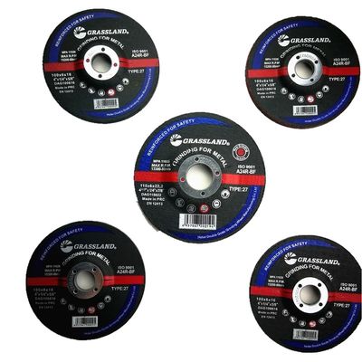 115mm x 6.4mm x 22.23mm Scheuermittel-Schleifer Discs For Metal des Harz-verbundener Korn-24 toll
