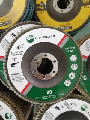 115mm Aluminiumoxid-Klappen-Diskette 4,5" versandende Schleifscheibe