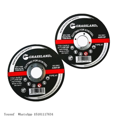 115mm x 1.0mm x 22.2mm dünnes Winkel-Schleifer-Discs Depressed Center-Metall