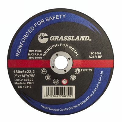 7" x 1/4" x 7/8" Metallschleifscheiben mit monokristallinem Schmelzkorund-Schleifmittel für schnelle und saubere Schnitte