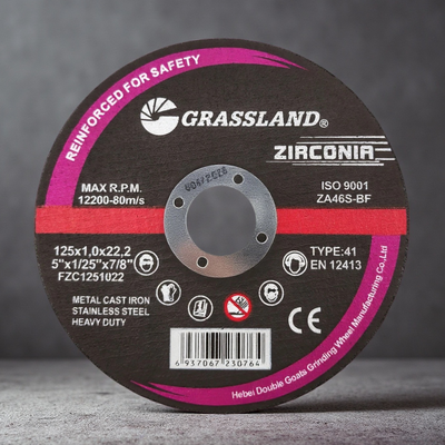 Zirkonia Abrasive Cutting Disc 125mm 5 Zoll Harz gebunden dünnes Schneidrad für Winkelmacher Hochgeschwindigkeitsstahl Schneidwerkzeug