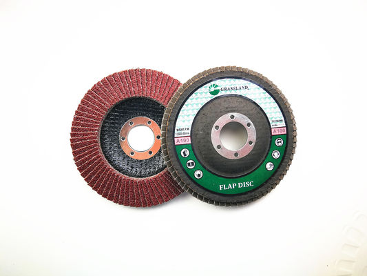T27 4-1/2 Zoll. 100 Grit Aluminum Oxide Flap Disc Rad