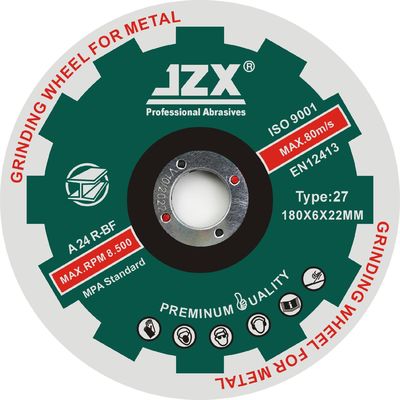 7" X 1/4" X 7/8" T27 drückte Mitte-Stahlschleifscheibe nieder