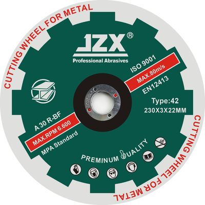 Metallschneidendes abschleifendes Blatt T42 230x3x22.23mm/9x1/8x7/8“