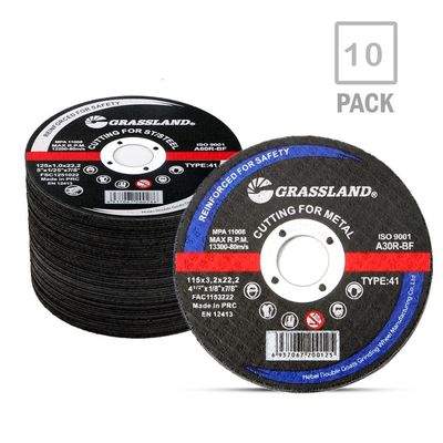 GRASSLAND Harz abrasive Metallschneidscheiben für Edelstahl 115 X 3.2 X 22.2 Winkelschleifmaschine
