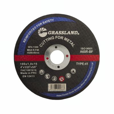 4 Zoll Metallschleifscheiben für gerade und spaltfreie Schnitte 100 mm x 1 mm x 16 mm Kontinuierliche Radklinge Hartes Aluminiumoxid Abrasiv 80 m/s