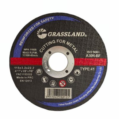 GRASSLAND Harz abrasive Metallschneidscheiben für Edelstahl 115 X 3.2 X 22.2 Winkelschleifmaschine